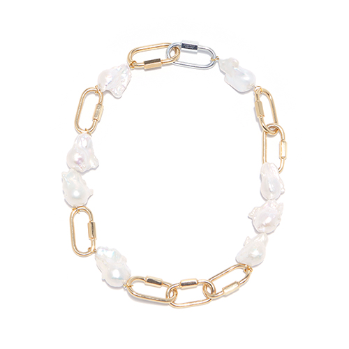 Pygmalion Pearl Bold Chain Necklace