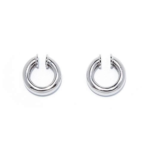 Signature Twist Ring Double Layers Ear Cuff Silver